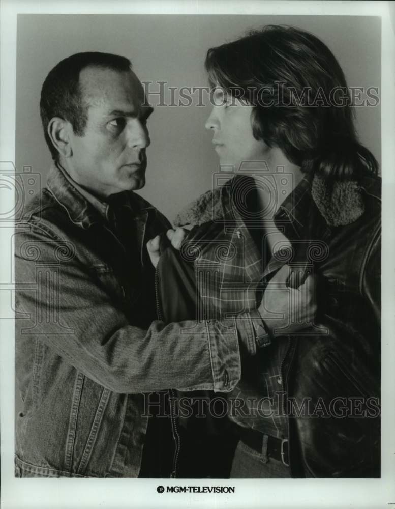 1980 Press Photo Kevin Brophy, Don Gordon in &quot;Lucan&quot; - Historic Images