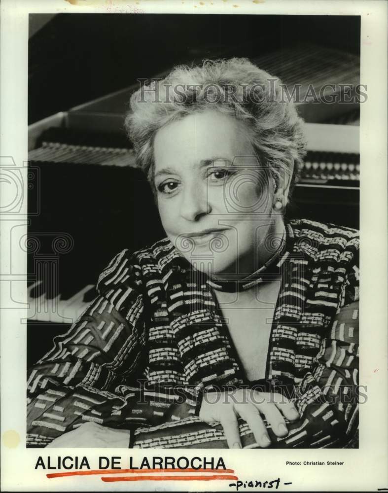 1991 Press Photo Pianist Alicia de Larrocha - Historic Images