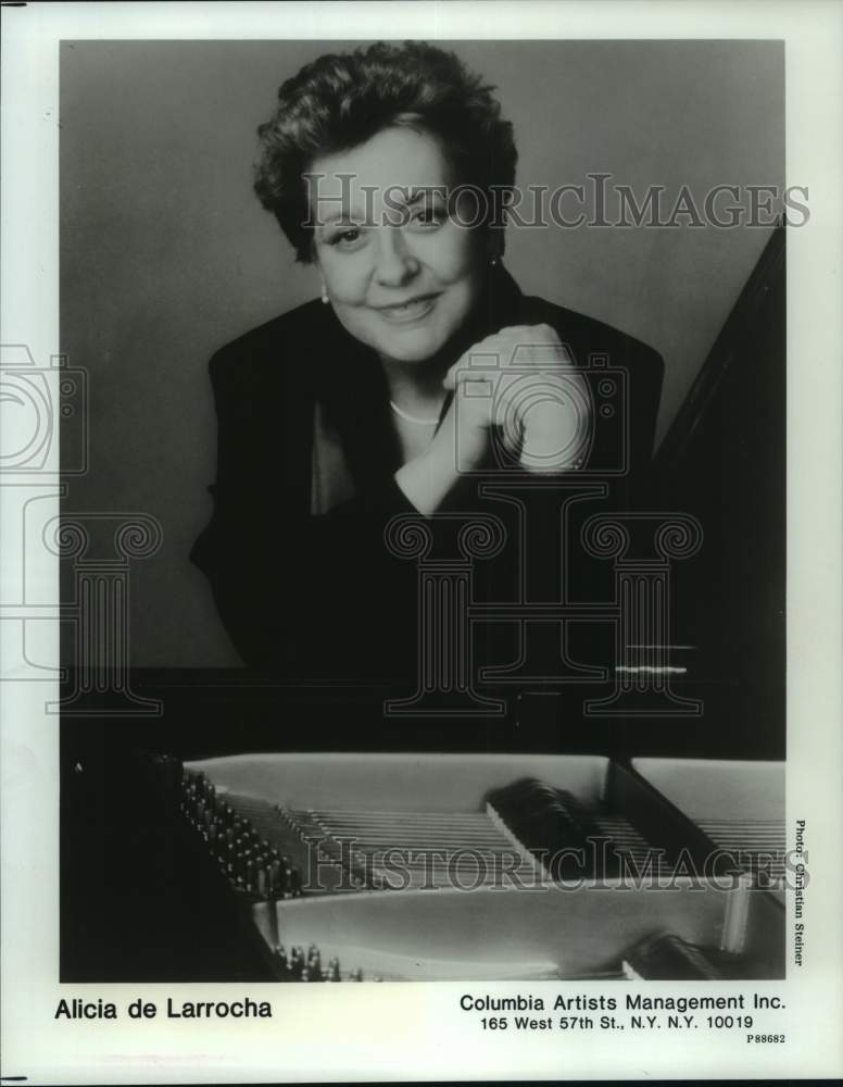 1991 Press Photo Pianist Alicia de Larrocha - Historic Images