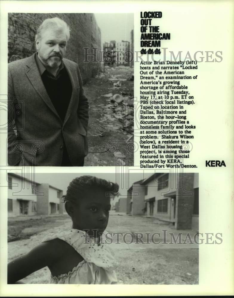 1988 Press Photo Scenes from "Locked Out of the American Dream" documentary - Historic Images