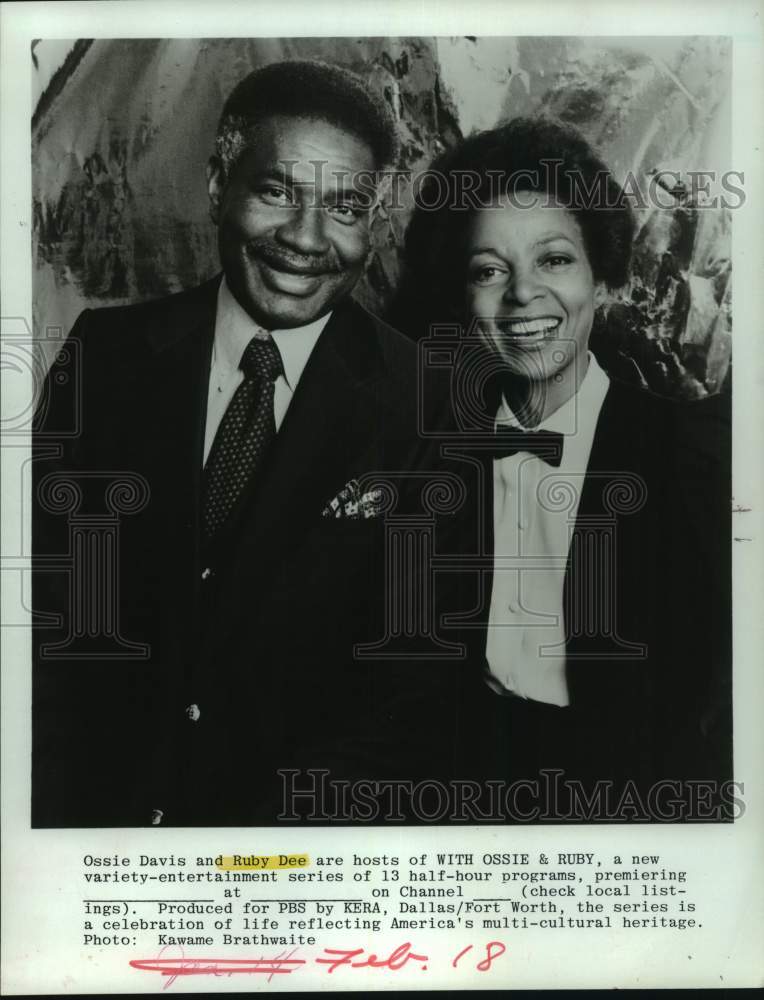 1982 Ossie Davis and Ruby Dee Hosting "With Ossie & Ruby" - Historic Images