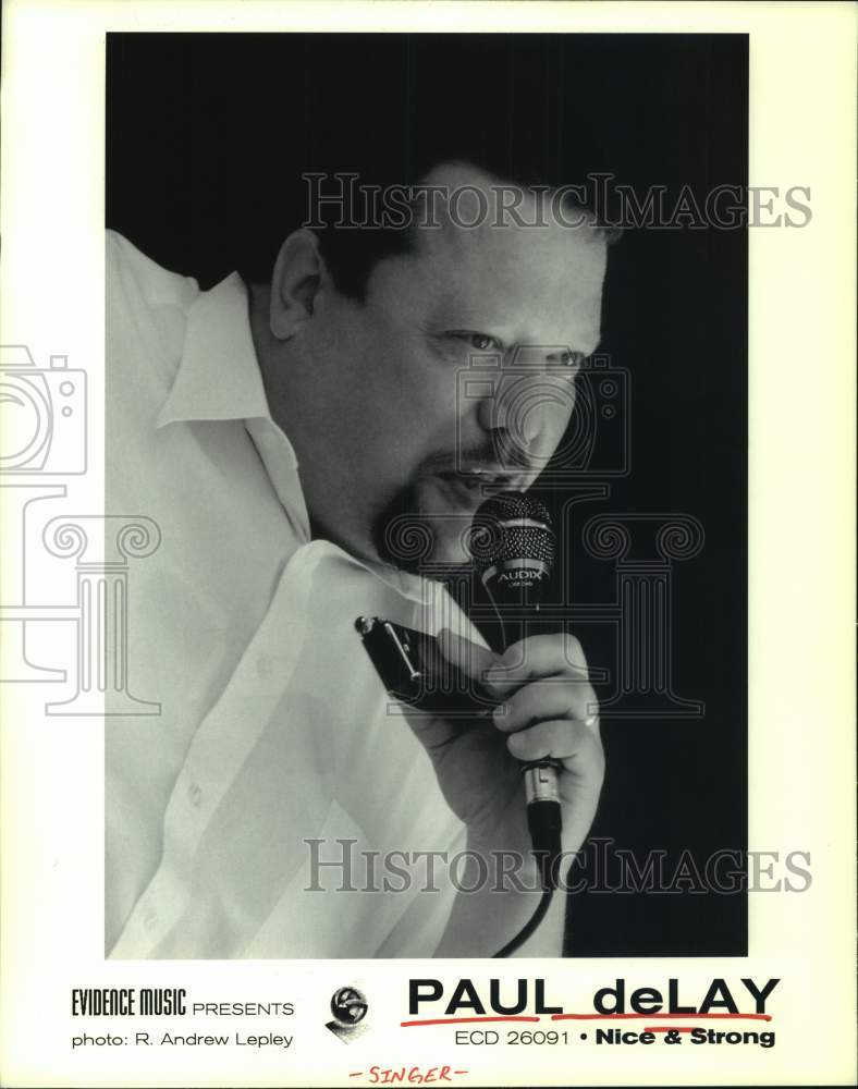 1998 Press Photo Singer Paul deLay - Historic Images