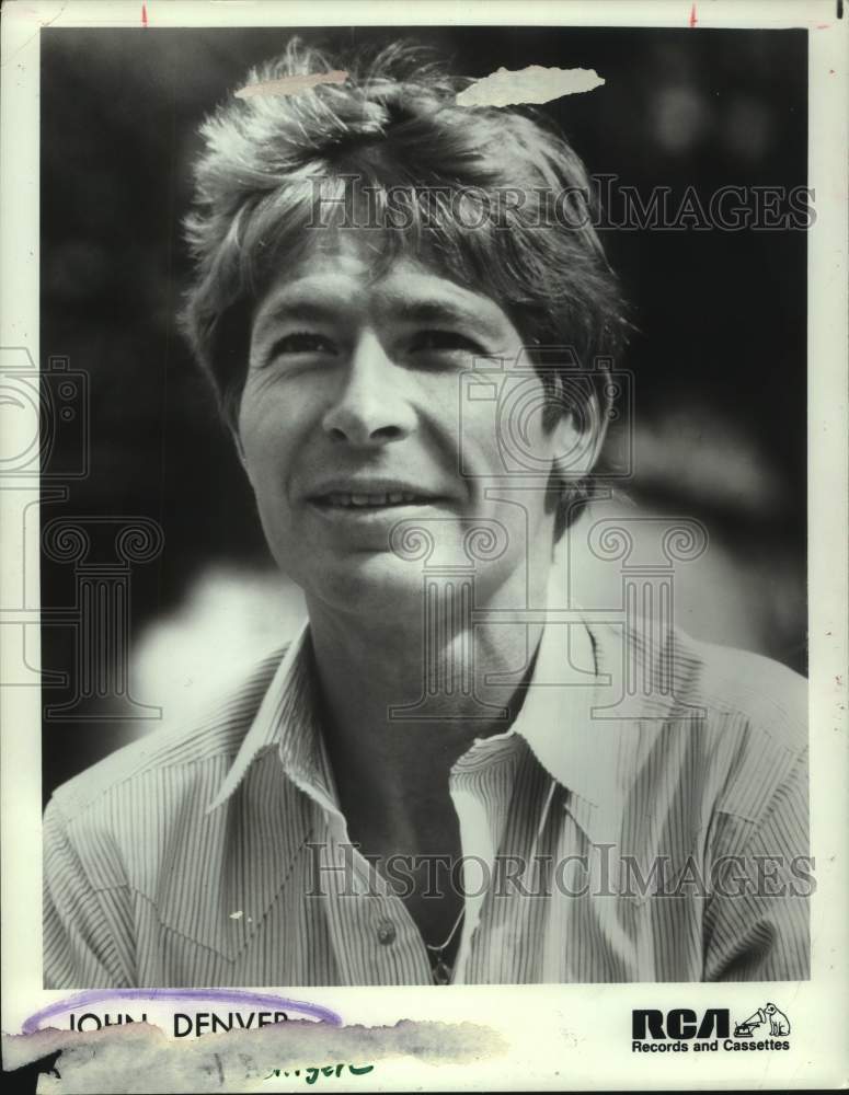 1984 Press Photo Singer John Denver - Historic Images