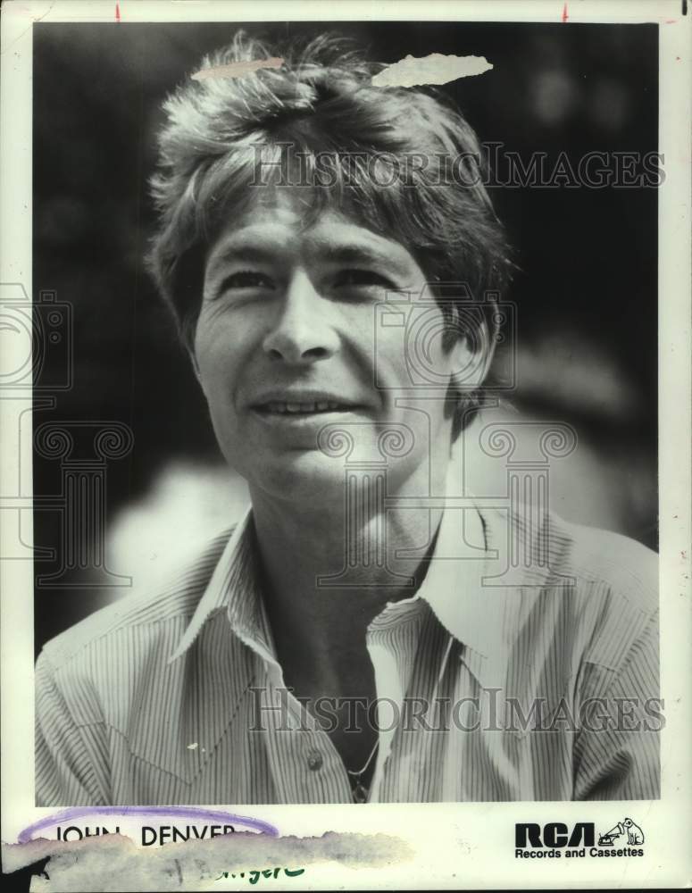 1984 Press Photo Singer John Denver - Historic Images