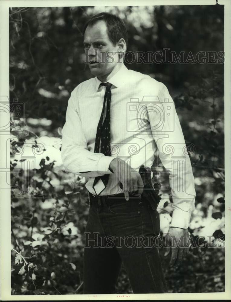 1986 Press Photo Actor Fred Dryer Stars in &quot;Hunter&quot; - Historic Images