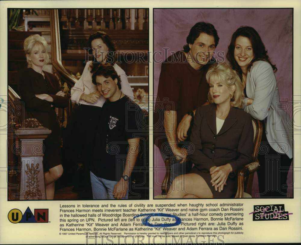 1997 Press Photo Cast of &quot;Social Studies&quot; comedy television series - Historic Images