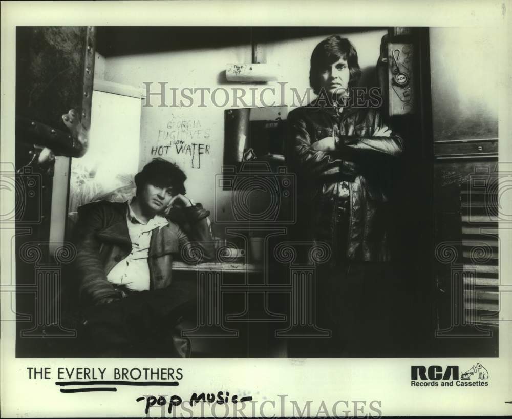 1985 Press Photo Members of the pop music group The Everly Brothers - Historic Images