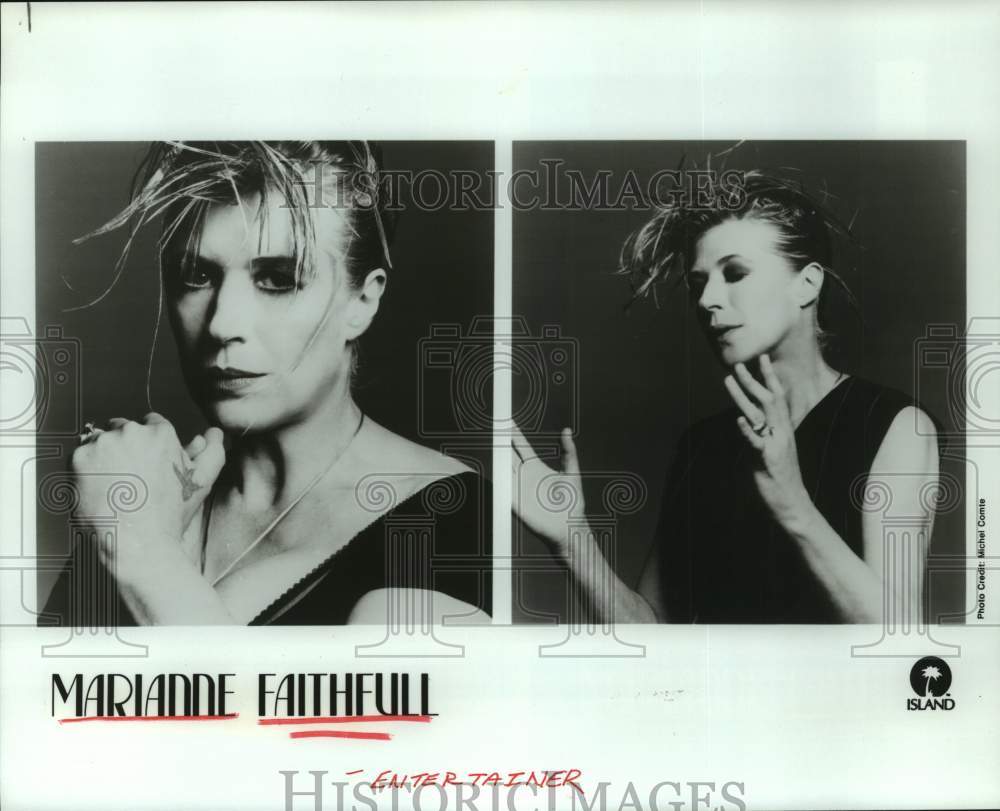 1994 Press Photo Entertainer Marianne Faithfull - Historic Images