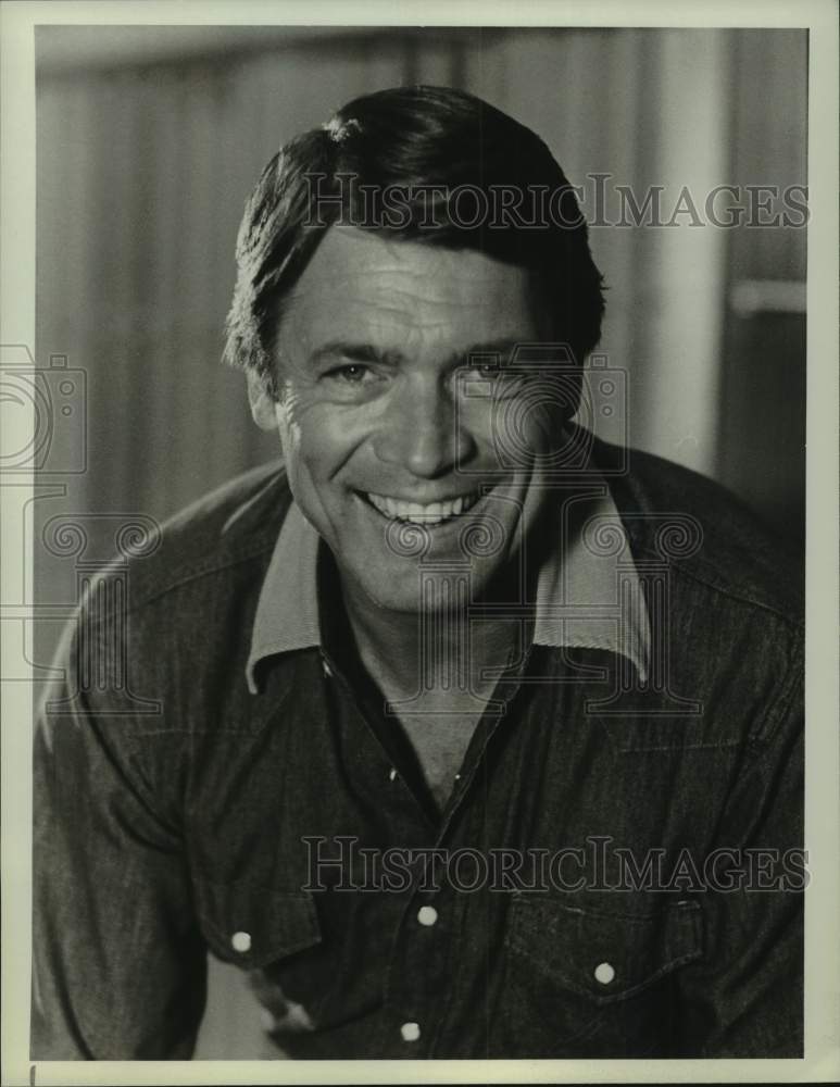 1983 Press Photo Actor Chad Everett stars in &quot;The Rousters&quot; - Historic Images