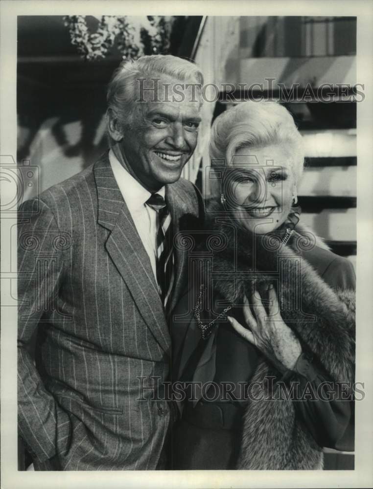 1979 Press Photo Douglas Fairbanks, Jr. and Ginger Rogers in "The Love Boat" - Historic Images