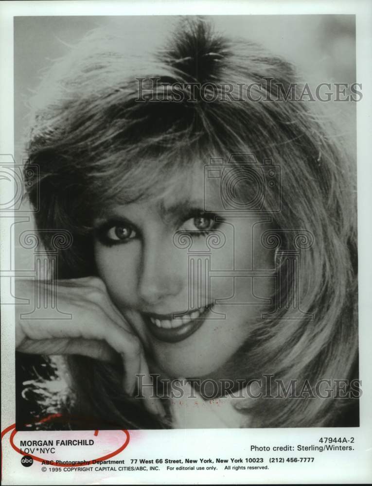 1995 Press Photo Morgan Fairchild in &quot;Lov*NYC&quot; - Historic Images