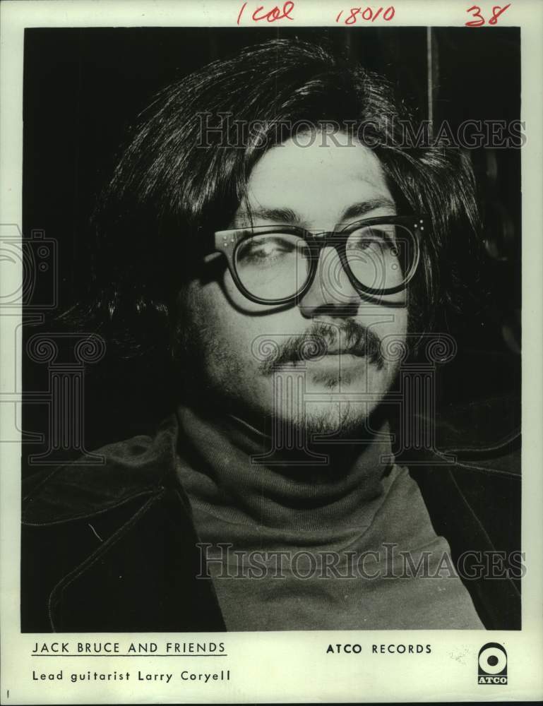 1970 Press Photo Lead guitarist Larry Coryell of Jack Bruce and Friends - Historic Images