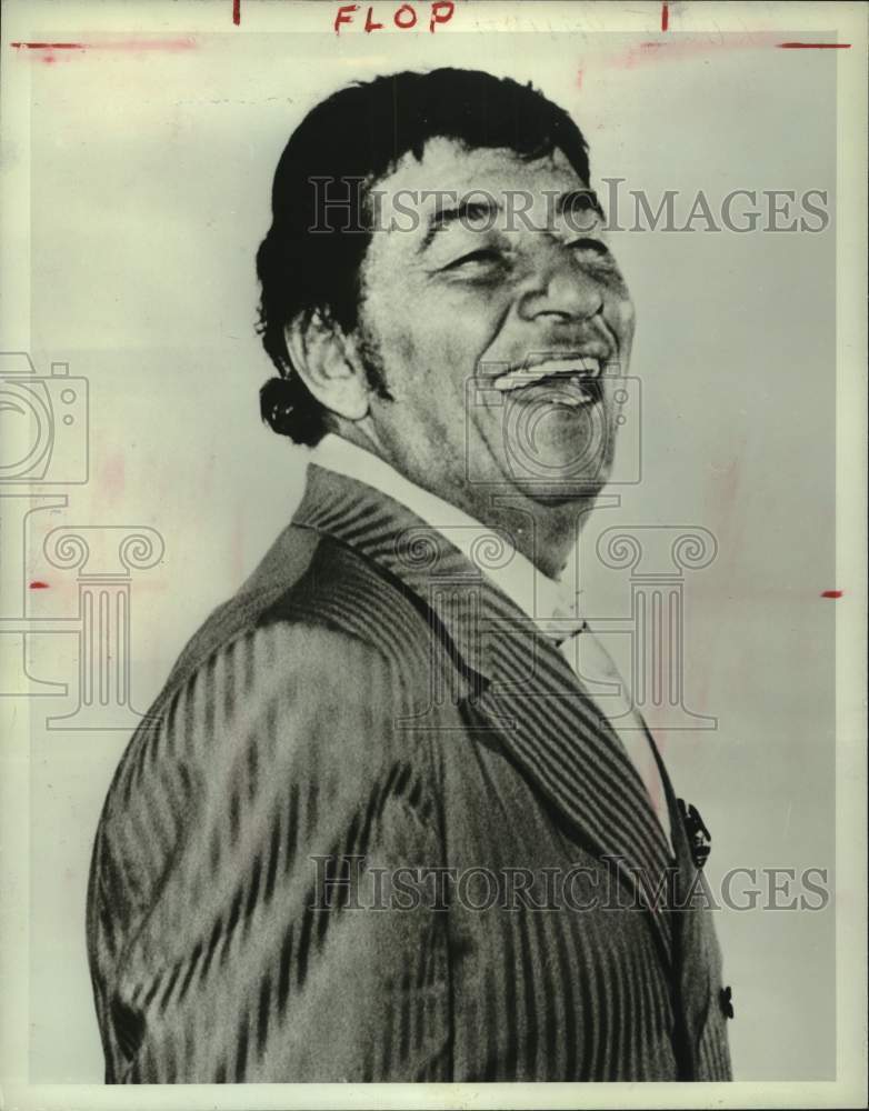 1971 Press Photo Louis Prima to perform in the Lady Luck Lounge - Historic Images