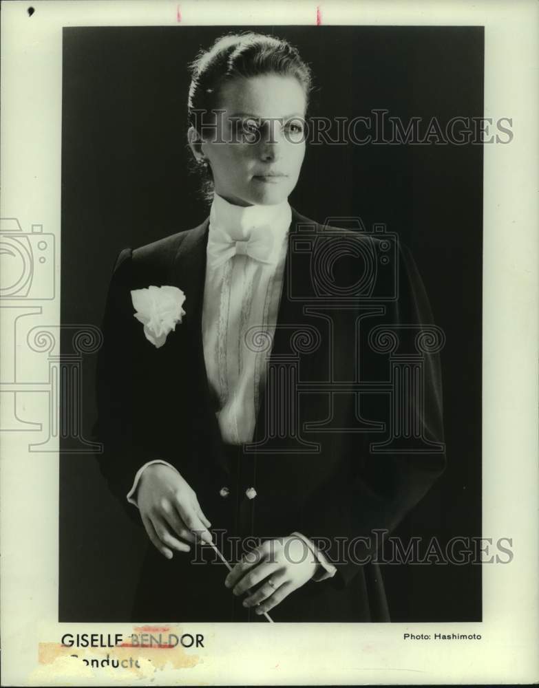 1989 Press Photo Conductor Giselle Ben-Dor - Historic Images