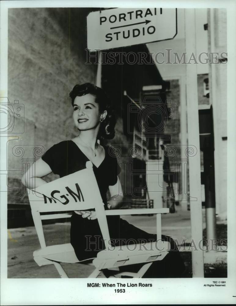 1953 Press Photo Actress Debbie Reynolds on MGM Set - Historic Images