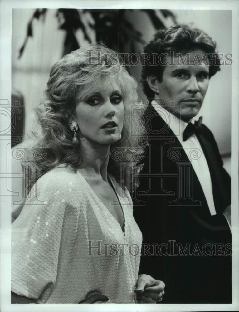 1984 Press Photo Morgan Fairchild and Dack Rambo in "Paper Dolls" - Historic Images
