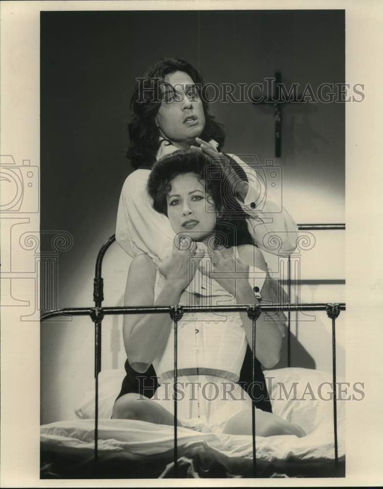 1996 Press Photo Linda Eder, Robert Cuccioli in "Jekyll & Hyde" - Historic Images