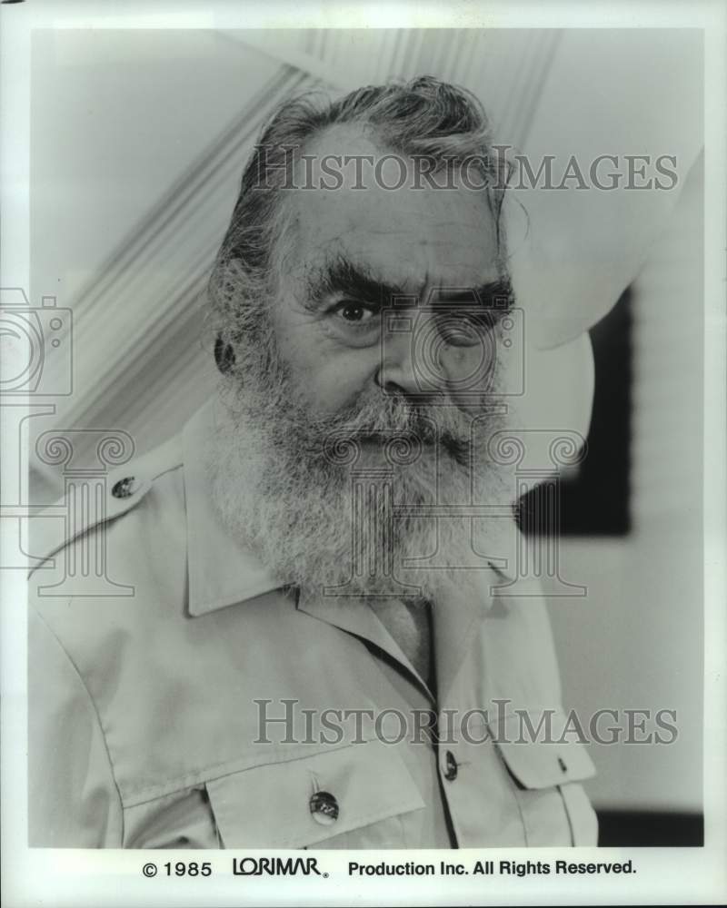 1985 Press Photo Actor Jack Elam in &quot;Detective in the House&quot; - Historic Images