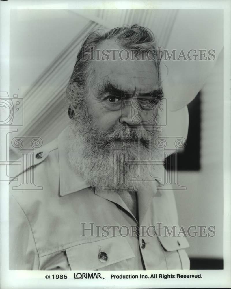 1985 Press Photo Actor Jack Elam in "Detective in the House" - Historic Images
