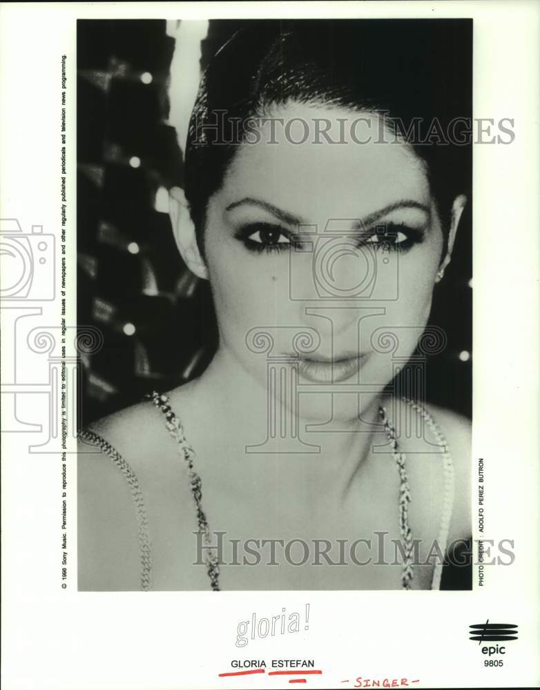 1995 Press Photo Singer Gloria Estefan - Historic Images