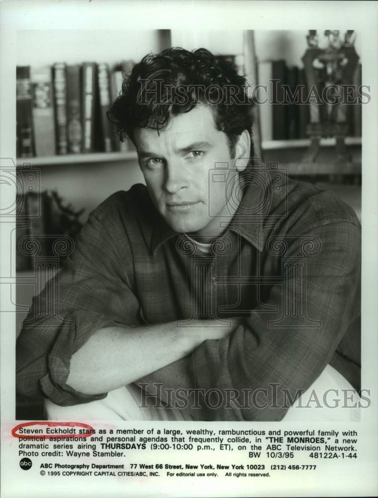 1995 Press Photo Steven Eckholdt on "The Monroes" - Historic Images