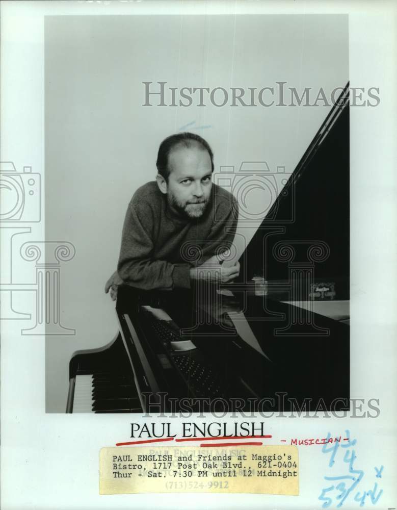 1997 Press Photo Musician Paul English - Historic Images