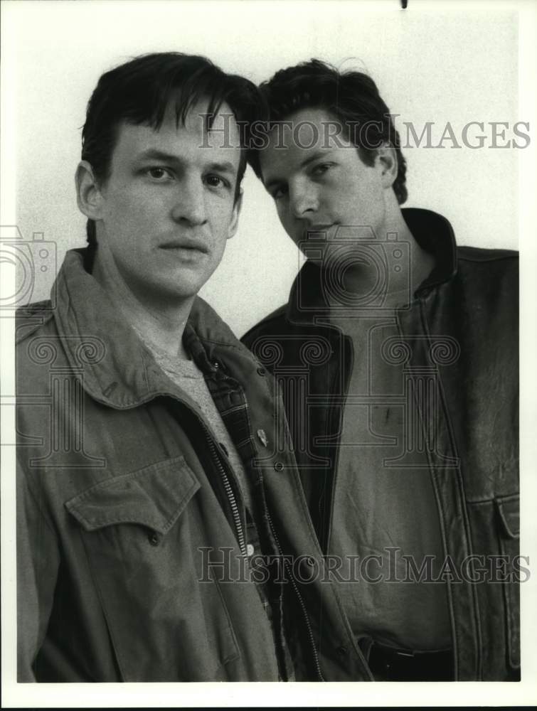 1989 Press Photo Actor Fred Frechette, Dale Midkiff on "Dream Street" - Historic Images