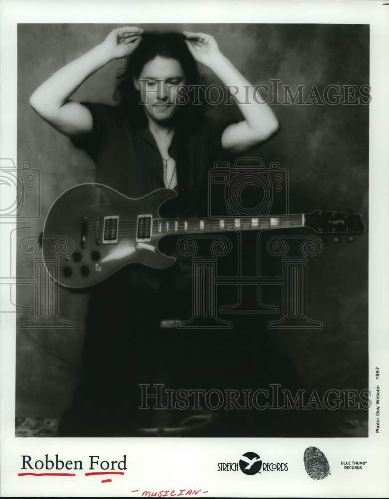 1997 Press Photo Musician Robben Ford - Historic Images