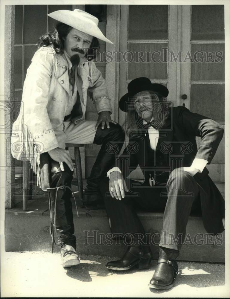 1985 Press Photo Ken Kercheval and Frederic Forrest in &quot;Calamity Jane&quot; - Historic Images