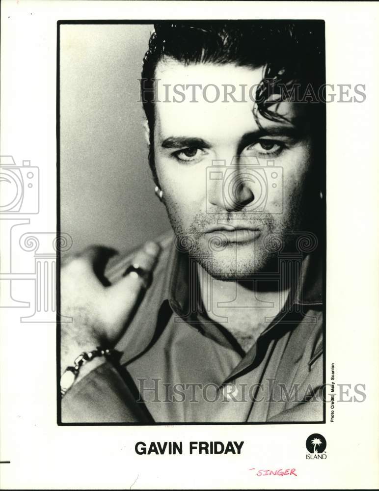 1996 Press Photo Singer Gavin Friday - Historic Images