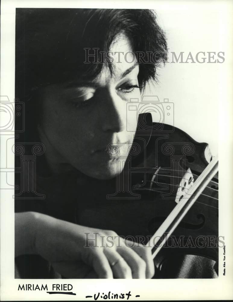 1985 Press Photo Violinist Miriam Fried - Historic Images