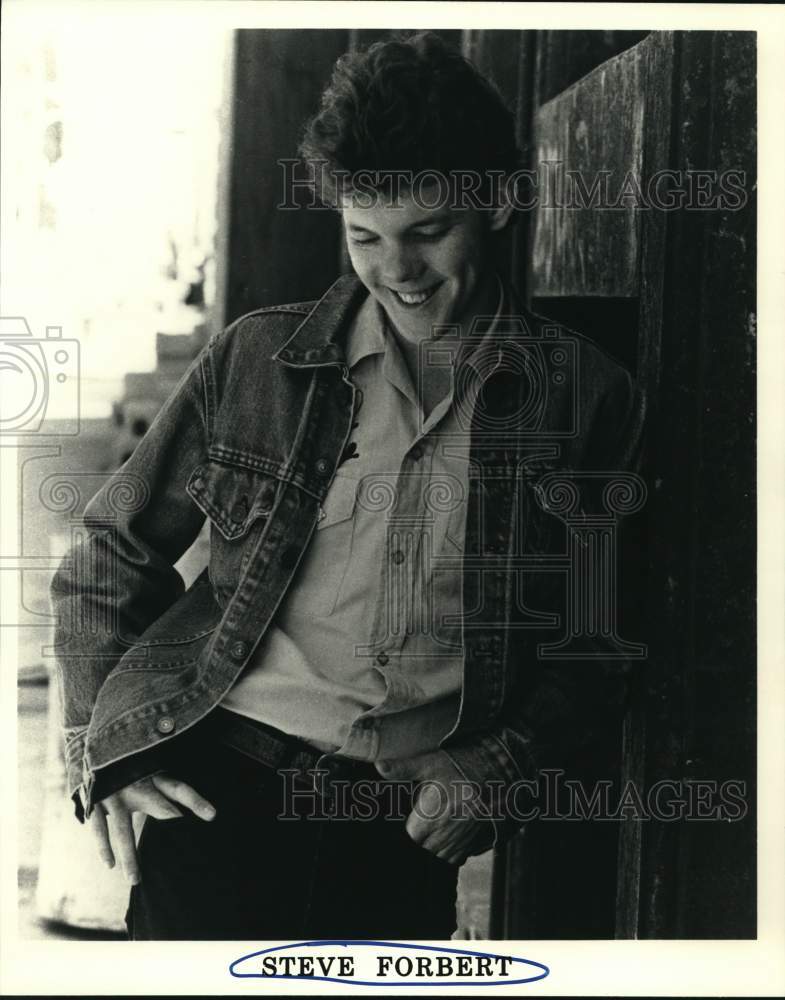 1987 Press Photo Musician Steve Forbert - Historic Images