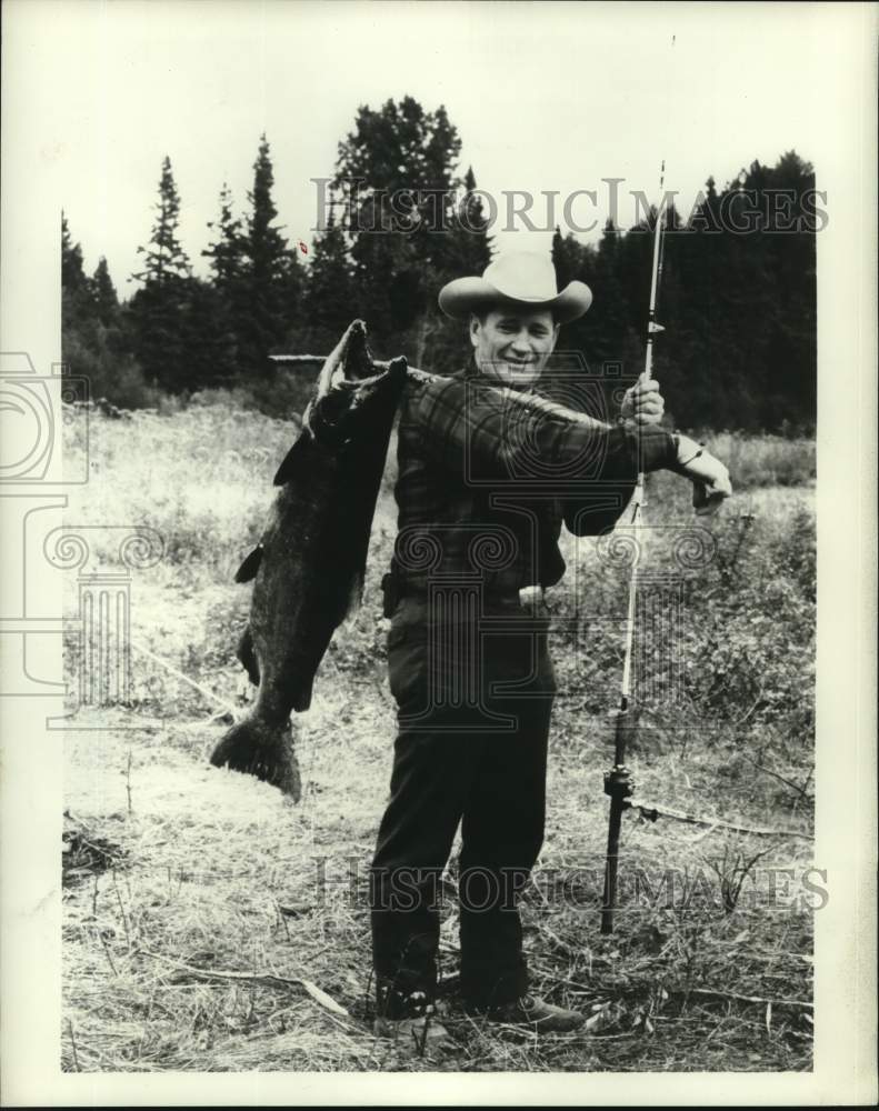 1968 Joe Foss on his TV show "The Outdoorsman: Joe Foss"-Historic Images