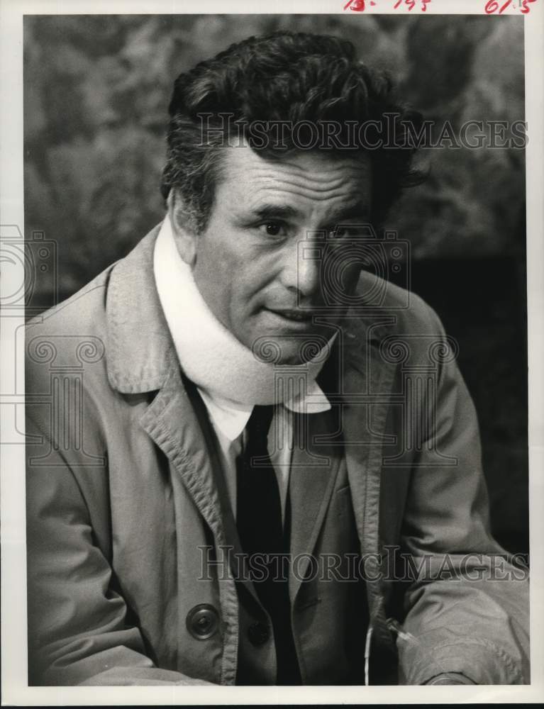 1978 Press Photo Actor Peter Falk as "Columbo" - Historic Images