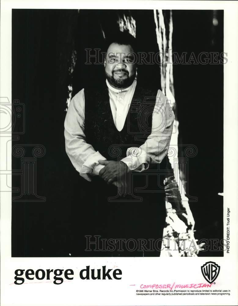 1996 Press Photo Composer and musician, George Duke - Historic Images