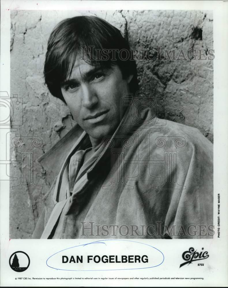 1987 Press Photo Musician Dan Fogelberg - Historic Images
