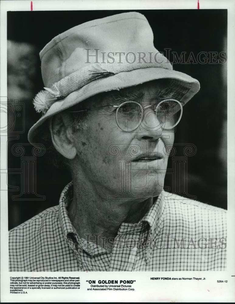 1982 Press Photo Henry Fonda as Norman Thayer, Jr in "On Golden Pond" - Historic Images