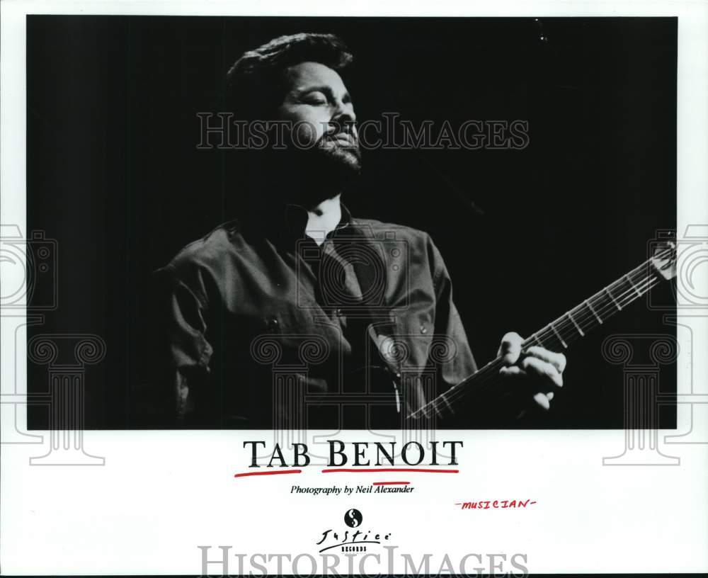 1992 Press Photo Musician Tab Benoit - Historic Images