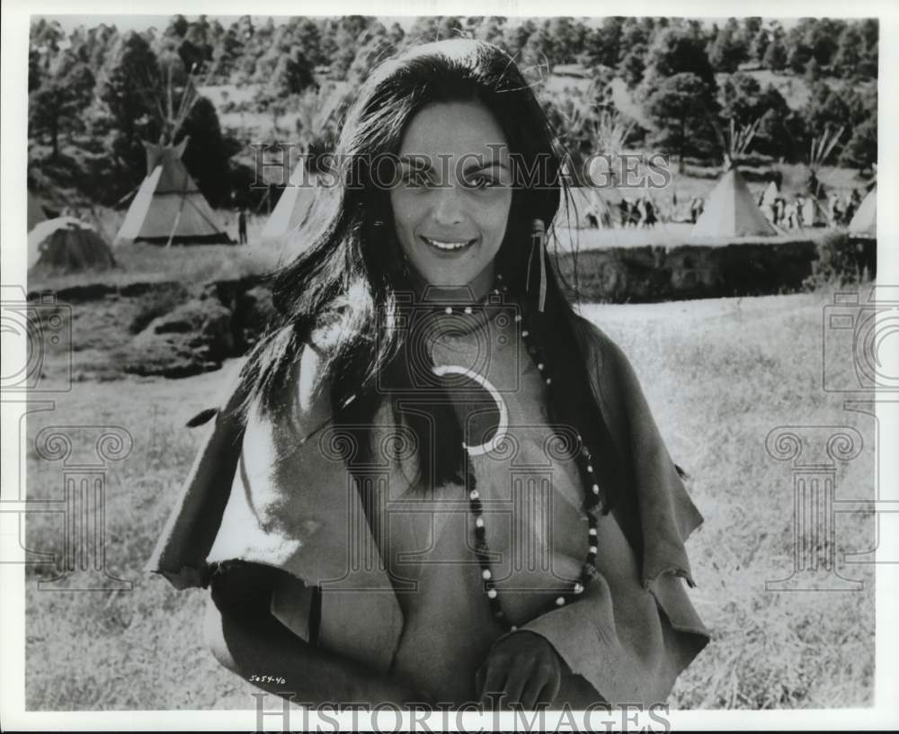 1970 Press Photo Corinna Tsopei stars in "A Man Called Horse" - Historic Images