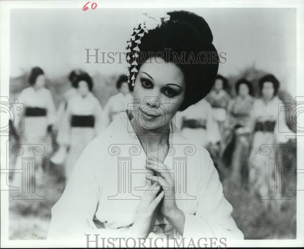 1976 Press Photo Soprano singer Mirella Freni in &quot;Madama Butterfly&quot; - Historic Images