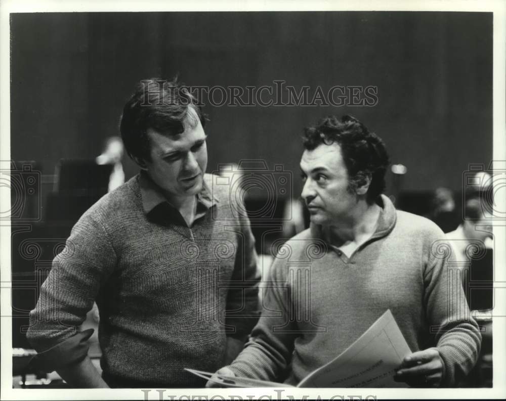 1981 Press Photo Tenor Jon Garrison and Zubin Mehta - Historic Images