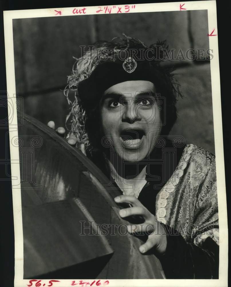 1975 Press Photo Richard Dimitri in "When Things Were Rotten" - Historic Images