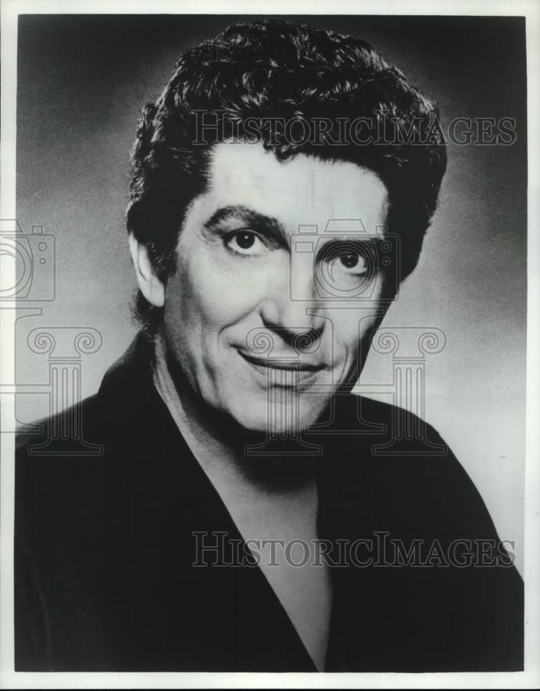 1986 Press Photo Singer Sergio Franchi - Historic Images