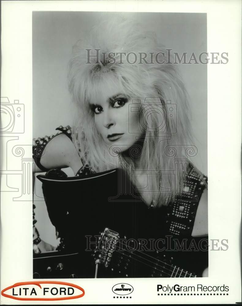 1983 Press Photo Musician Lita Ford - Historic Images