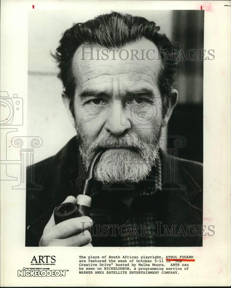 1984 Press Photo South African Playwright Athol Fugard, "The Creative Drive" - Historic Images