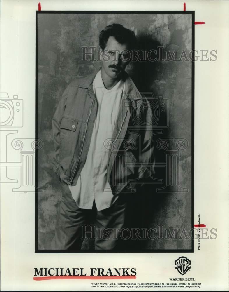 1987 Press Photo Musician Michael Franks - Historic Images