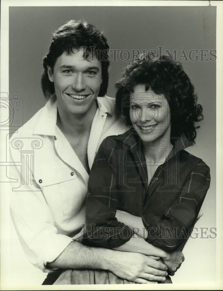 1985 Press Photo Sharon Gabet and Thomas Ian Griffith star in "Another World" - Historic Images