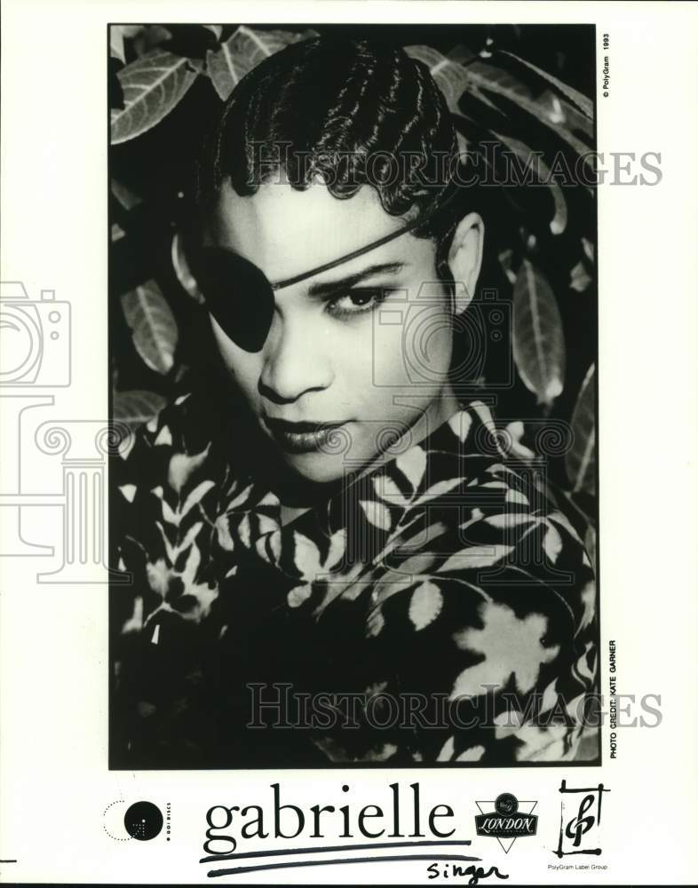 1993 Press Photo Singer Gabrielle - Historic Images
