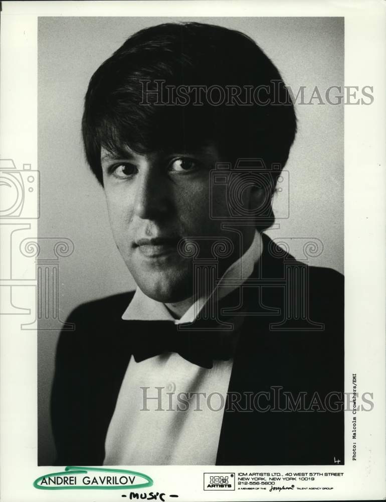 1988 Press Photo Musician Andrei Gavrilov - Historic Images