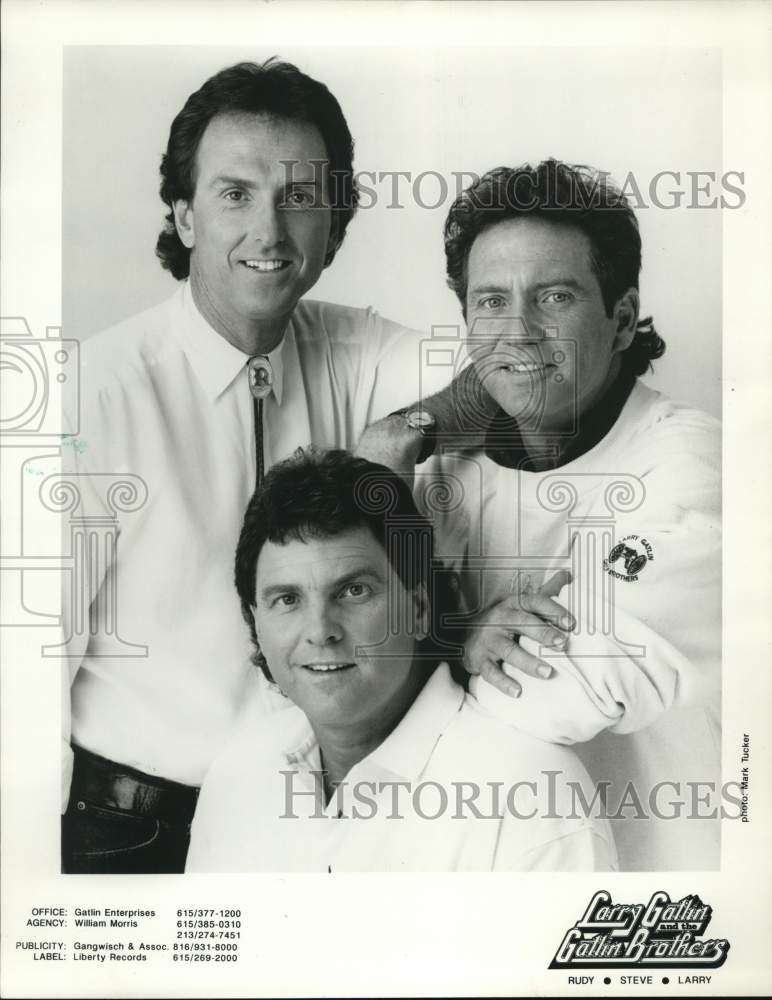 1992 Press Photo Larry Gatlin and the Gatlin Brothers Band - Historic Images